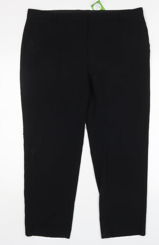 Womens UK Size 18 M&S Regular Fit  Blue Trousers