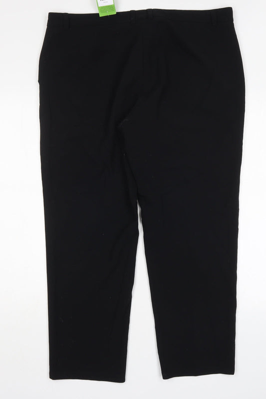Womens UK Size 18 M&S Regular Fit  Blue Trousers