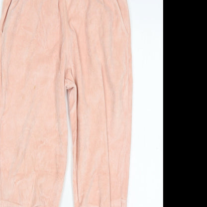 Womens UK Size 6 French Connection Regular Fit Sweatpants Pink Trousers