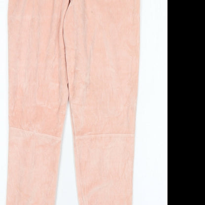Womens UK Size 6 French Connection Regular Fit Sweatpants Pink Trousers