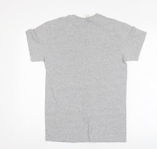 Gildan Womens Grey  Cotton Basic T-Shirt Size S Round Neck - Wifey