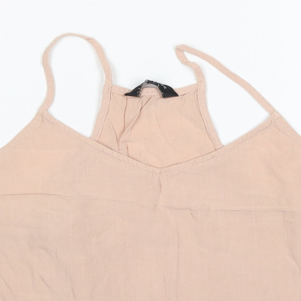 Womens UK Size 10 New Look Orange Basic Blouse