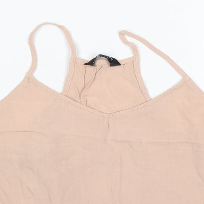 Womens UK Size 10 New Look Orange Basic Blouse