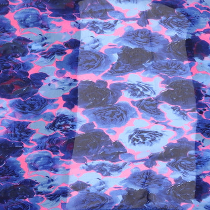 Boohoo Womens Multicoloured Floral Polyester Wrap Blouse Size L V-Neck