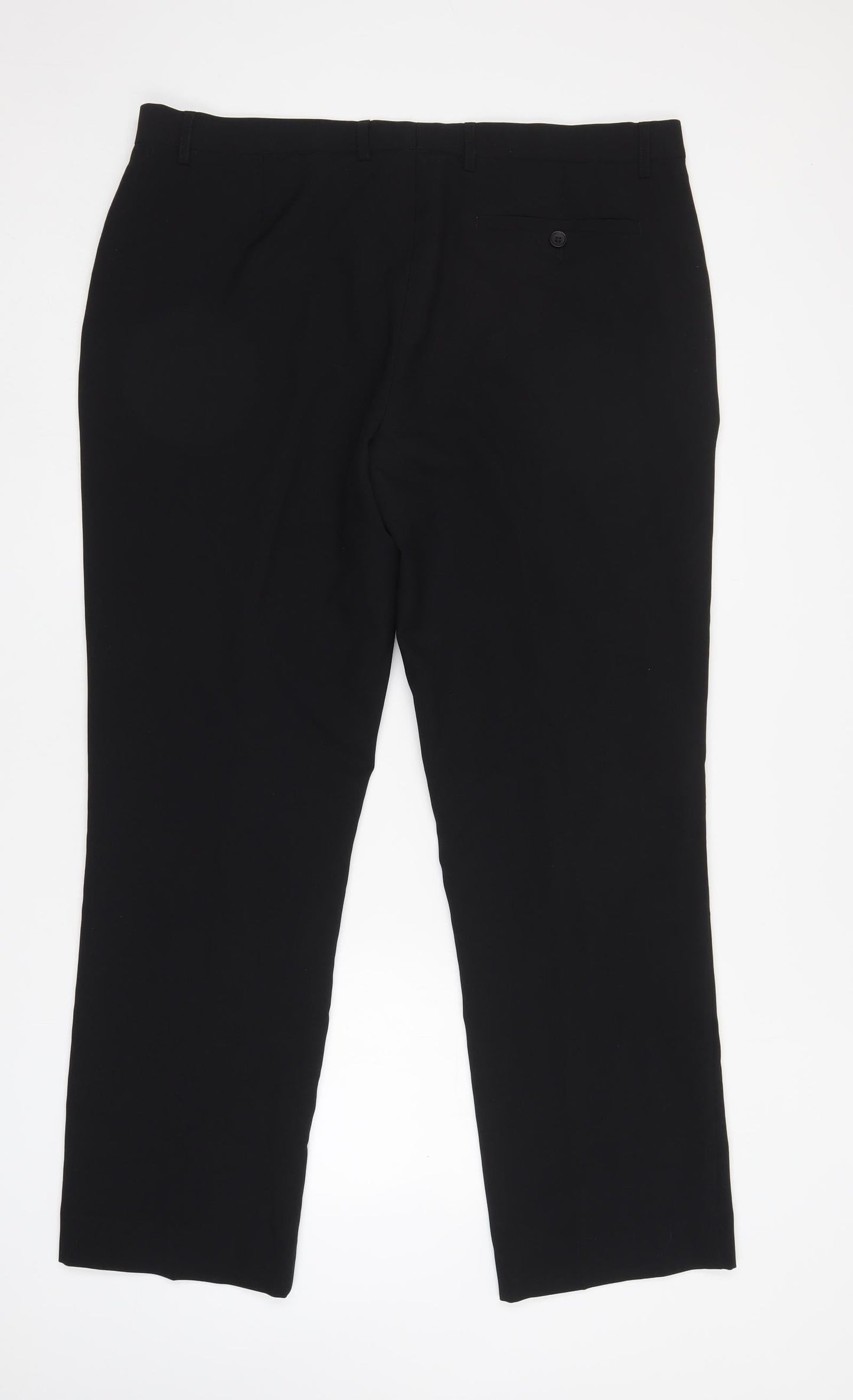 Womens UK Size 40 Peacocks Regular Fit  Black Trousers