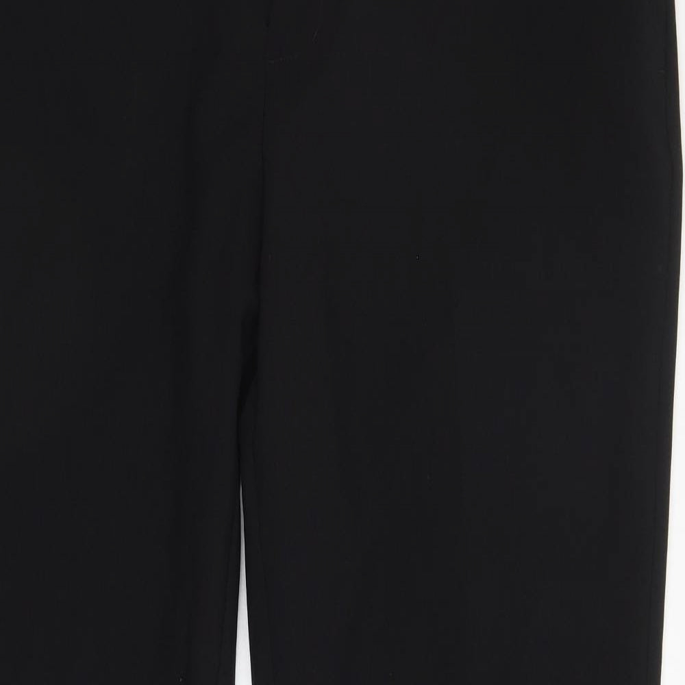 Womens UK Size 40 Peacocks Regular Fit  Black Trousers