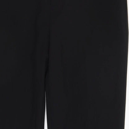 Womens UK Size 40 Peacocks Regular Fit  Black Trousers