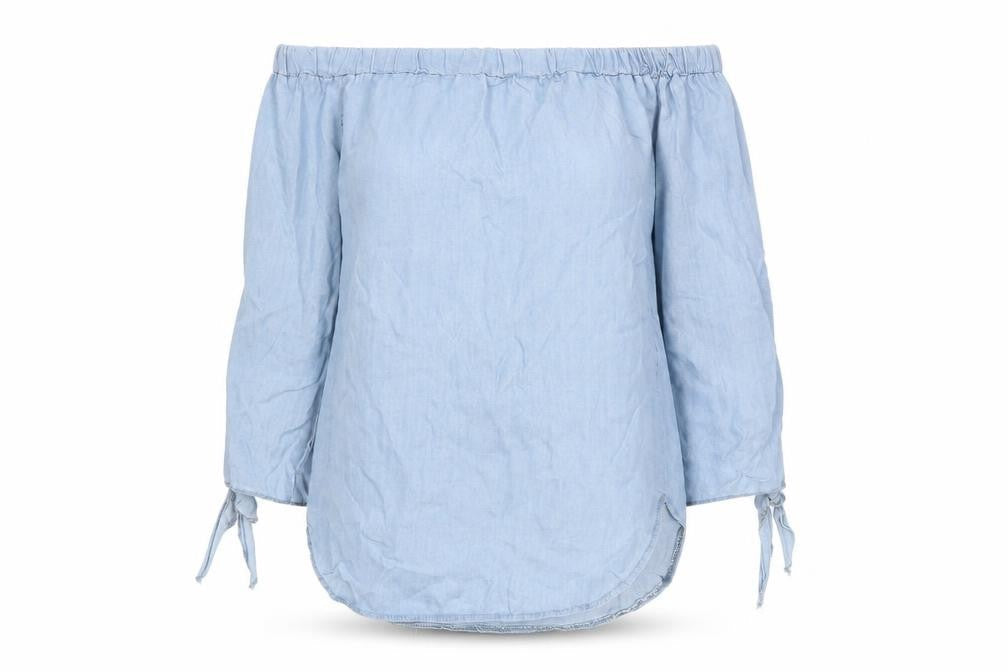Womens UK Size S Preworn Blue Basic Blouse