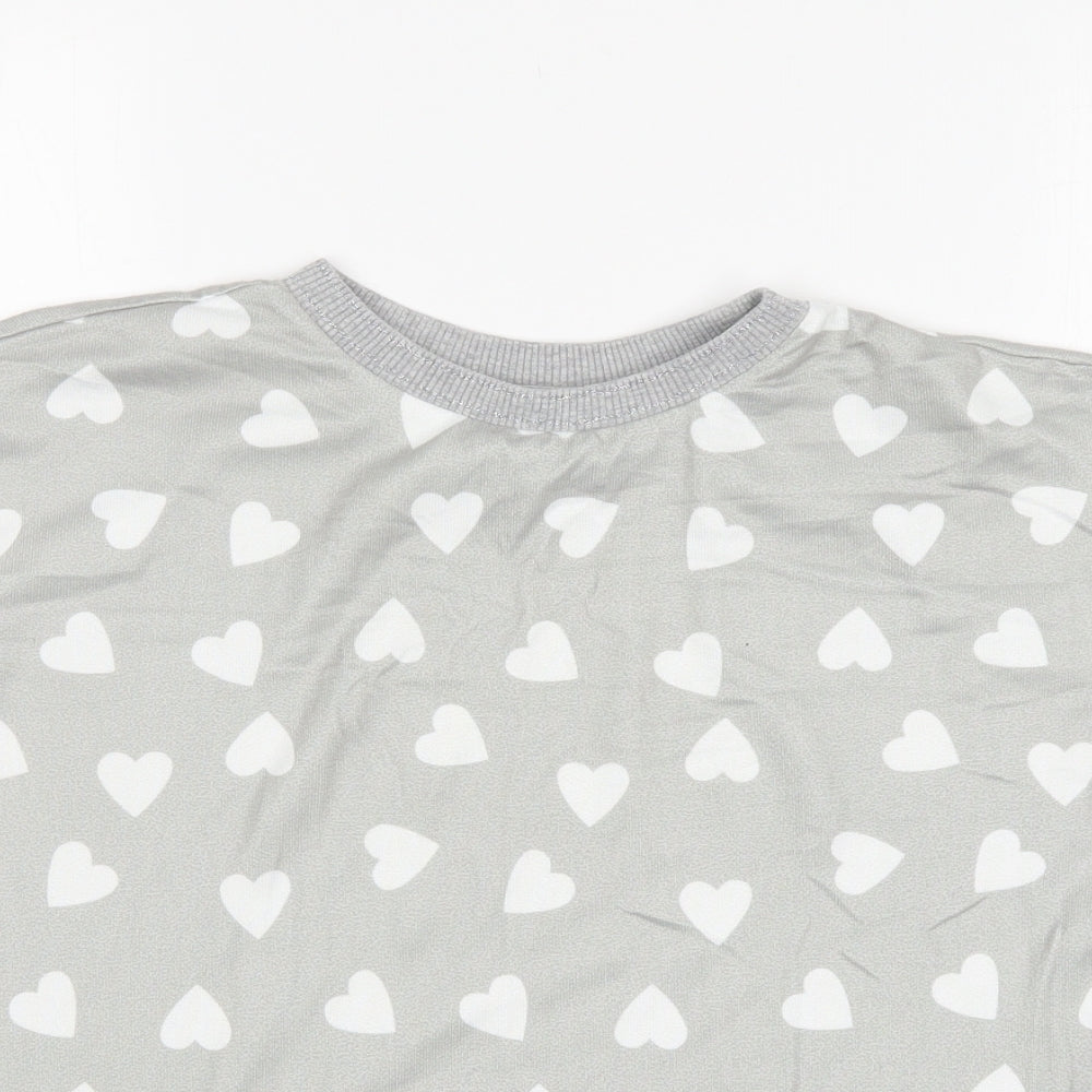 Close-up detail of George women’s multicoloured polka dot polyester top pyjama top, size UK 4