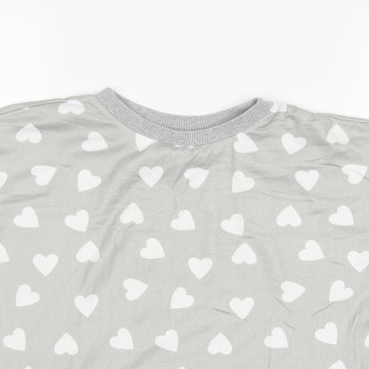 Close-up detail of George women’s multicoloured polka dot polyester top pyjama top, size UK 4