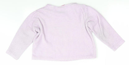 Selena Girl Girls Purple Solid Polyester Top Pyjama Top Size 9-10 Years  Pullover - Lilac Clouds & Stars