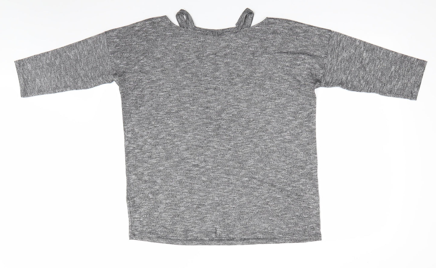 Casual Collection by F&F Womens Black Round Neck  Viscose Pullover Jumper Size 12   - Choker style neck Black white mix