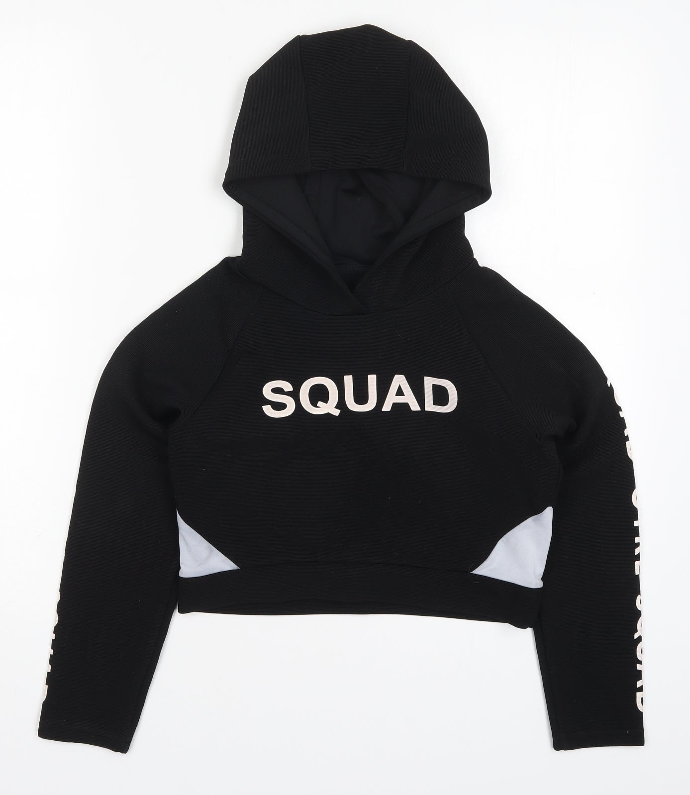 Young Dimension Girls Black  Polyester Pullover Hoodie Size 9-10 Years  Pullover - Girl Squad