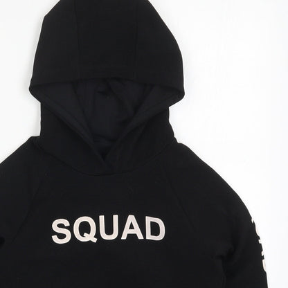 Young Dimension Girls Black  Polyester Pullover Hoodie Size 9-10 Years  Pullover - Girl Squad