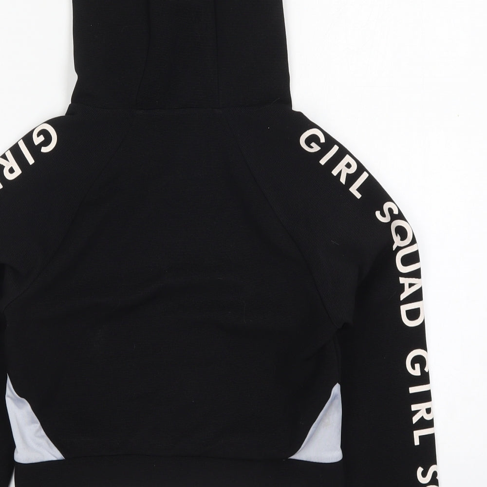 Young Dimension Girls Black  Polyester Pullover Hoodie Size 9-10 Years  Pullover - Girl Squad