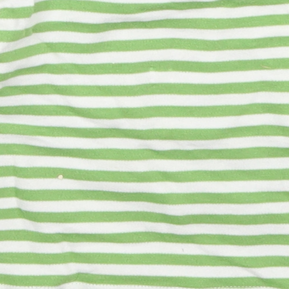 Babaluno Boys Green Striped Cotton Basic T-Shirt Size 6-9 Months Round Neck Pullover - When I Grow Up I Want to Be a Racing Driver