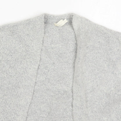 Young Dimension Girls Grey V-Neck  Acrylic Cardigan Jumper Size 6-7 Years