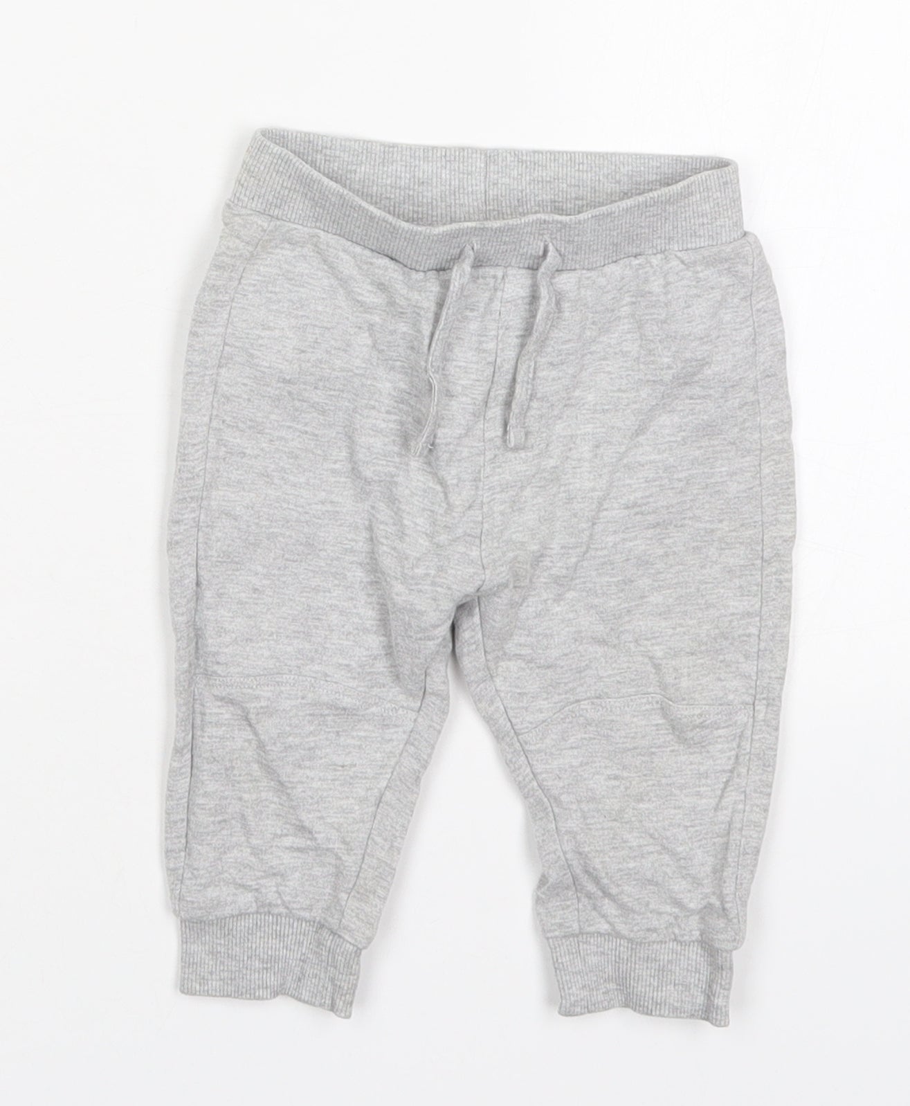 TU Boys Grey  Cotton Sweatpants Trousers Size 6-9 Months  Drawstring