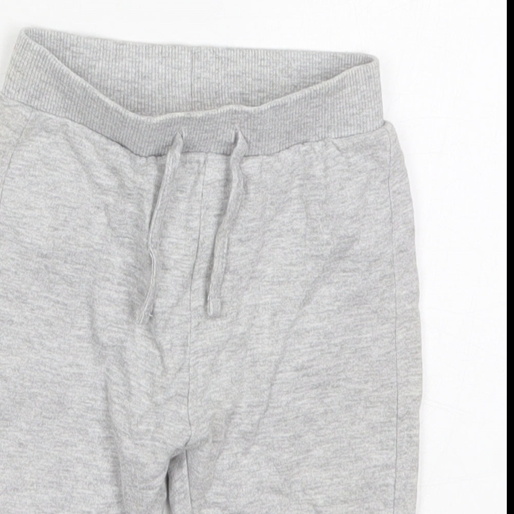 TU Boys Grey  Cotton Sweatpants Trousers Size 6-9 Months  Drawstring