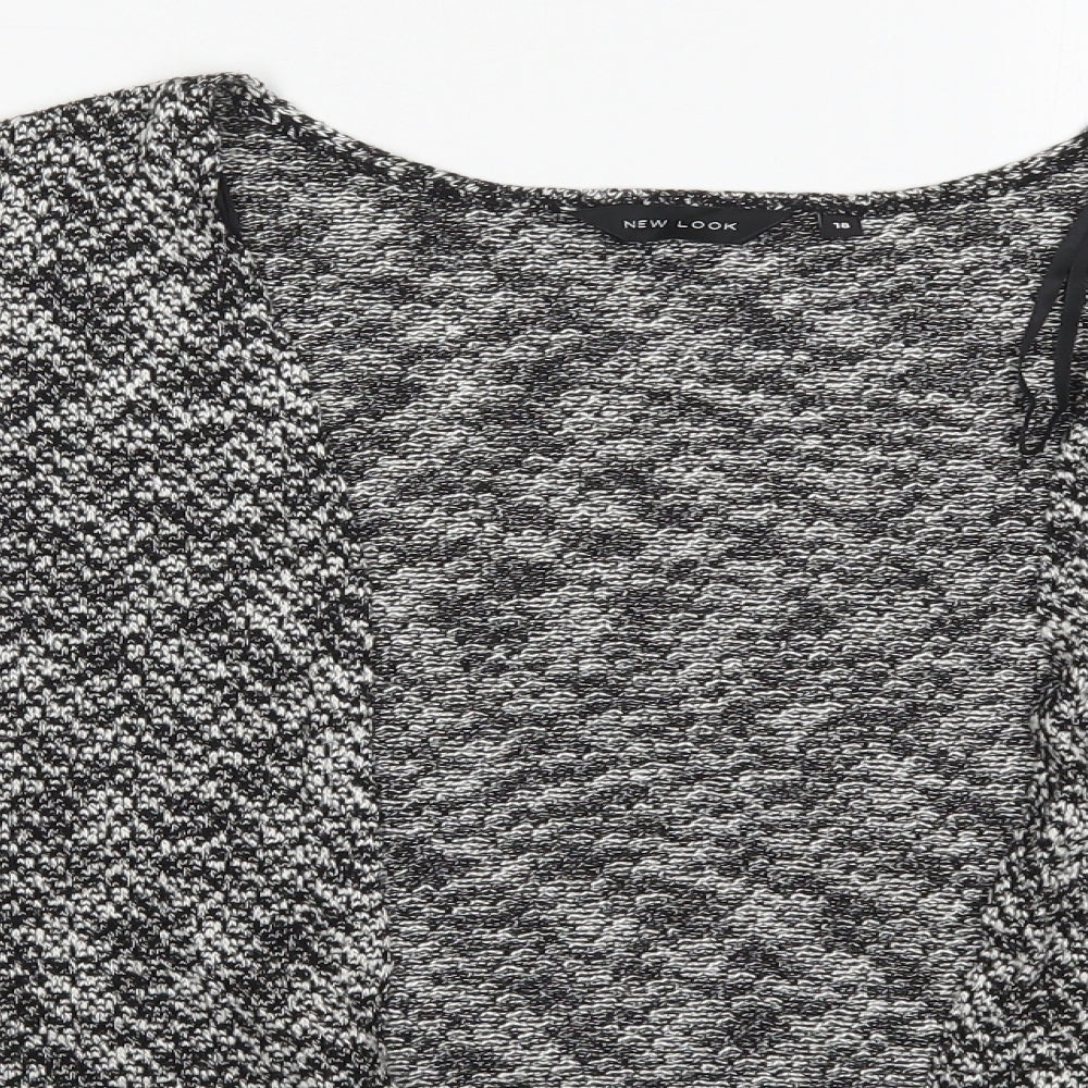 Womens UK Size 18 New Look Grey Cardigan Jumper
