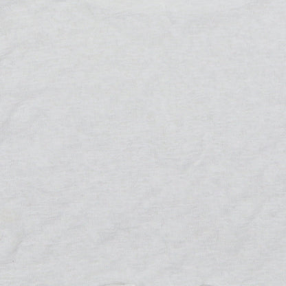 George Womens White  Polyester Basic T-Shirt Size 16 Round Neck - Smocked