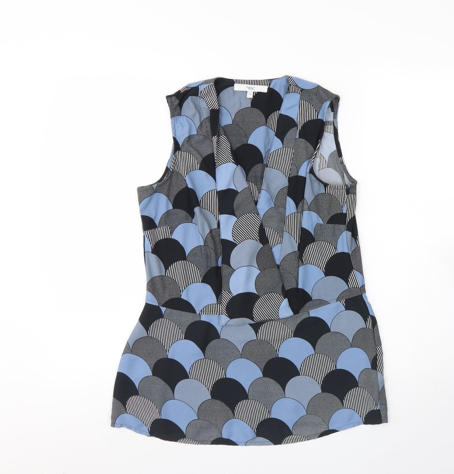 Womens UK Size 10 NEXT Blue Basic Tank