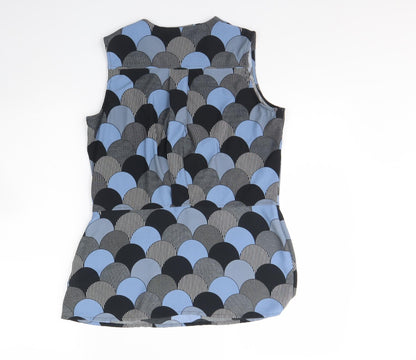 Womens UK Size 10 NEXT Blue Basic Tank