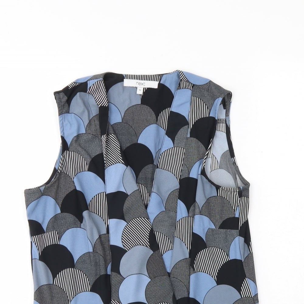 Womens UK Size 10 NEXT Blue Basic Tank