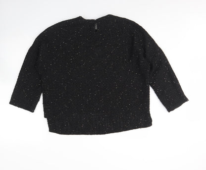 Womens UK Size M Zara Black Pullover Jumper