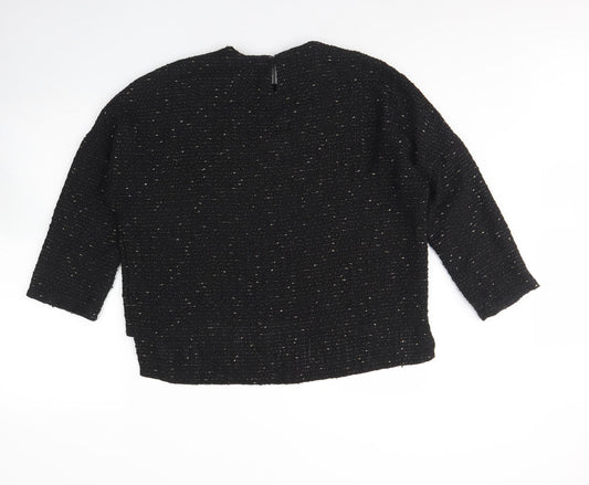 Womens UK Size M Zara Black Pullover Jumper