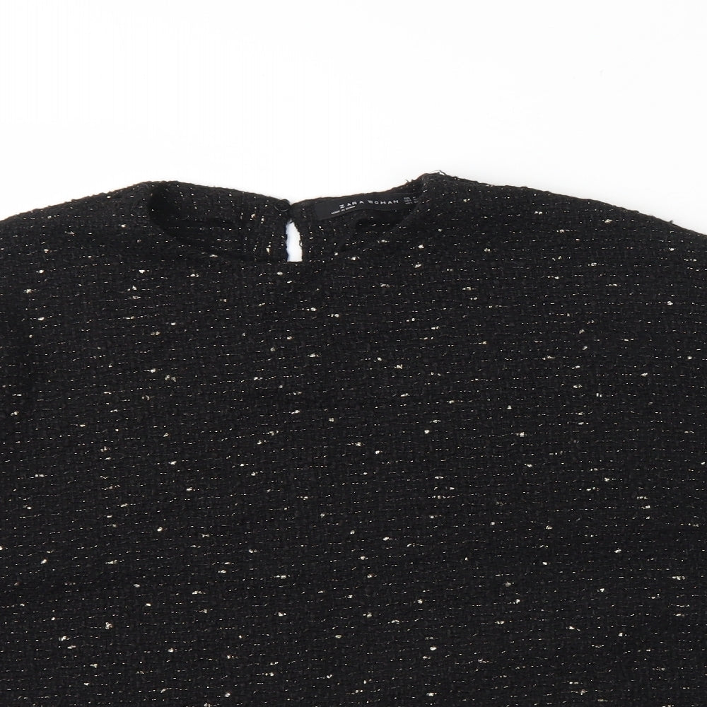 Womens UK Size M Zara Black Pullover Jumper