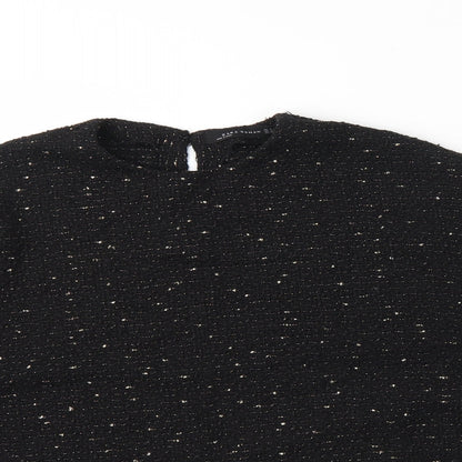 Womens UK Size M Zara Black Pullover Jumper