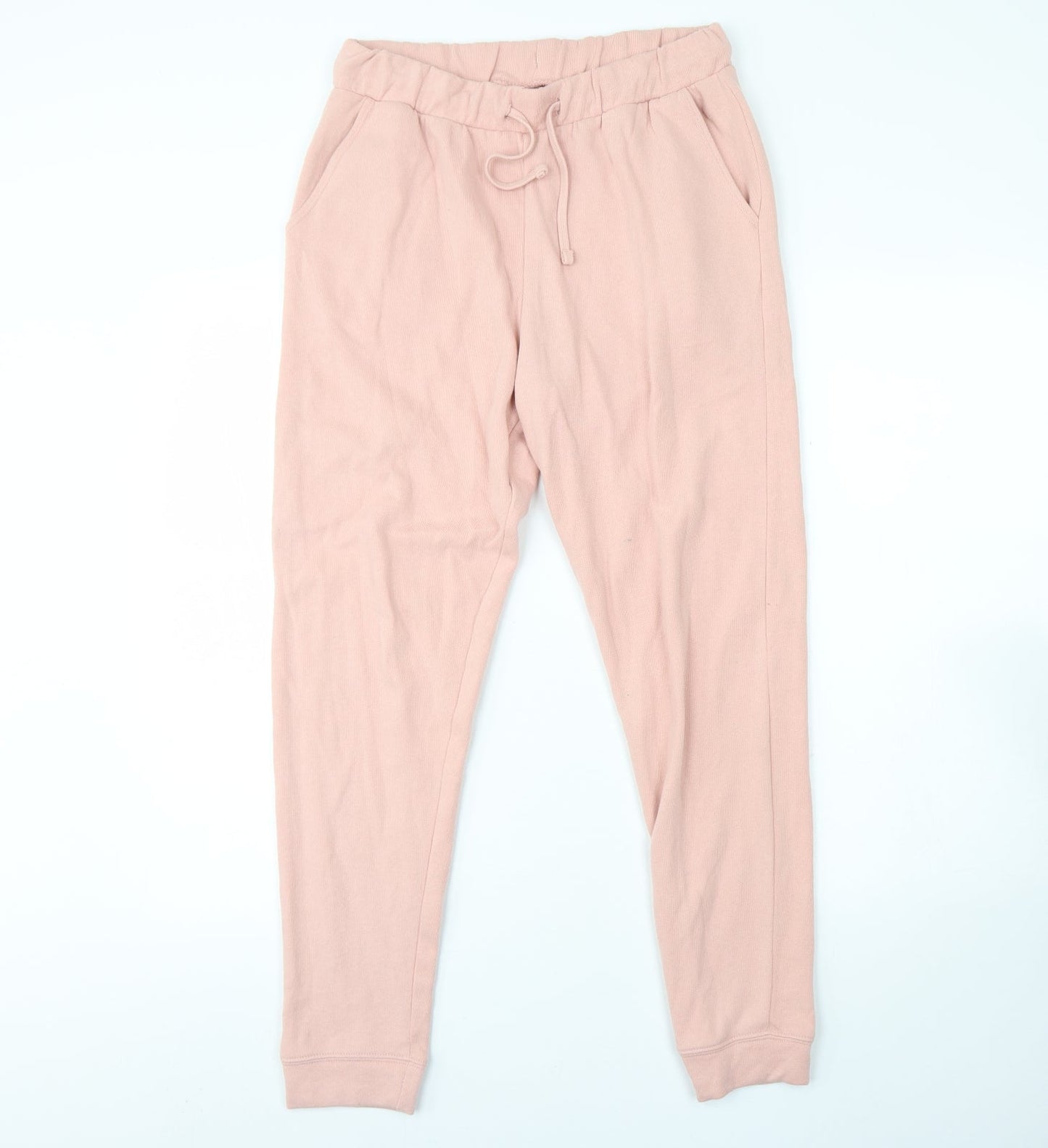 Womens UK Size M Miss Selfridge Regular Fit Jogger Pink Trousers