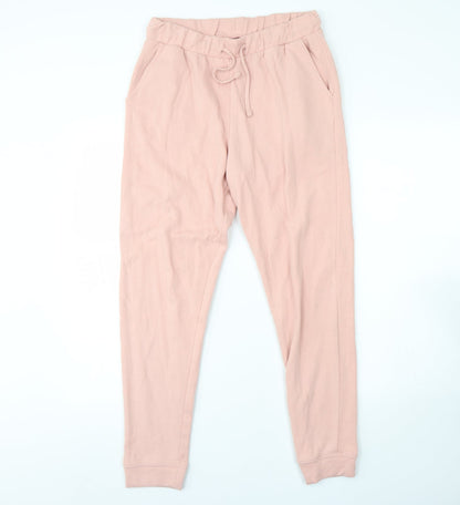 Womens UK Size M Miss Selfridge Regular Fit Jogger Pink Trousers