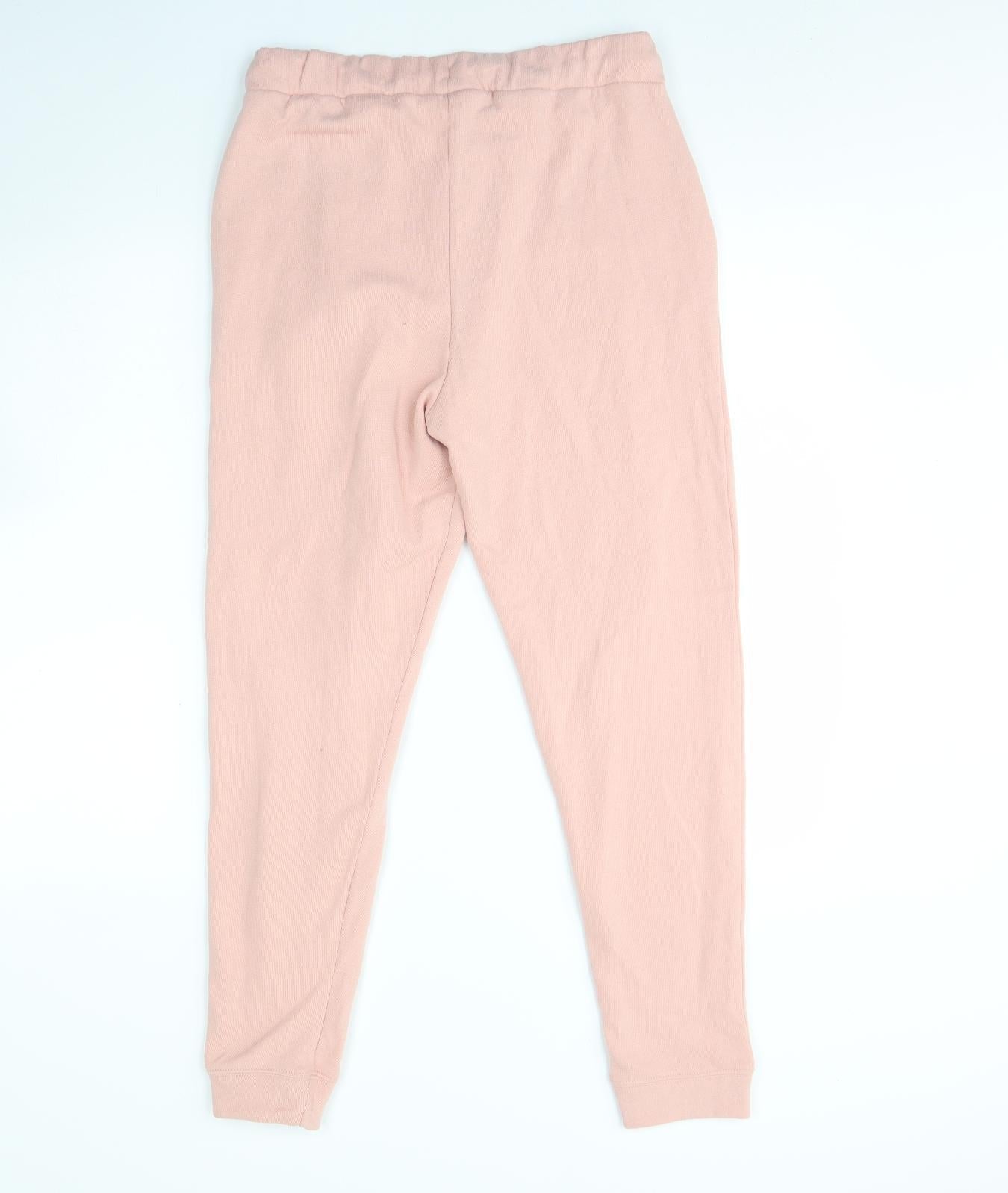 Womens UK Size M Miss Selfridge Regular Fit Jogger Pink Trousers