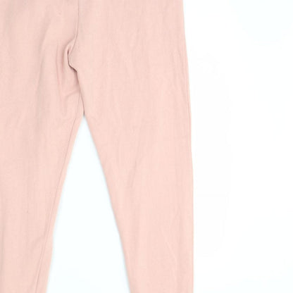 Womens UK Size M Miss Selfridge Regular Fit Jogger Pink Trousers