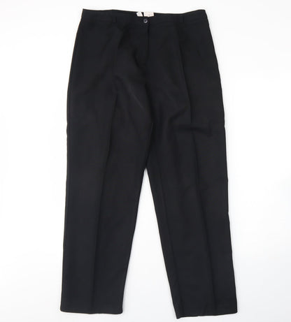 Womens UK Size 16 Yessica Regular Fit  Black Trousers
