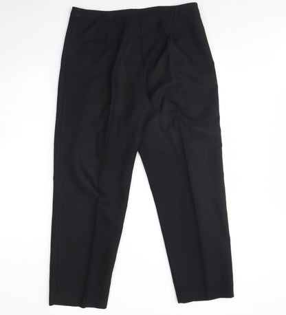 Womens UK Size 16 Yessica Regular Fit  Black Trousers