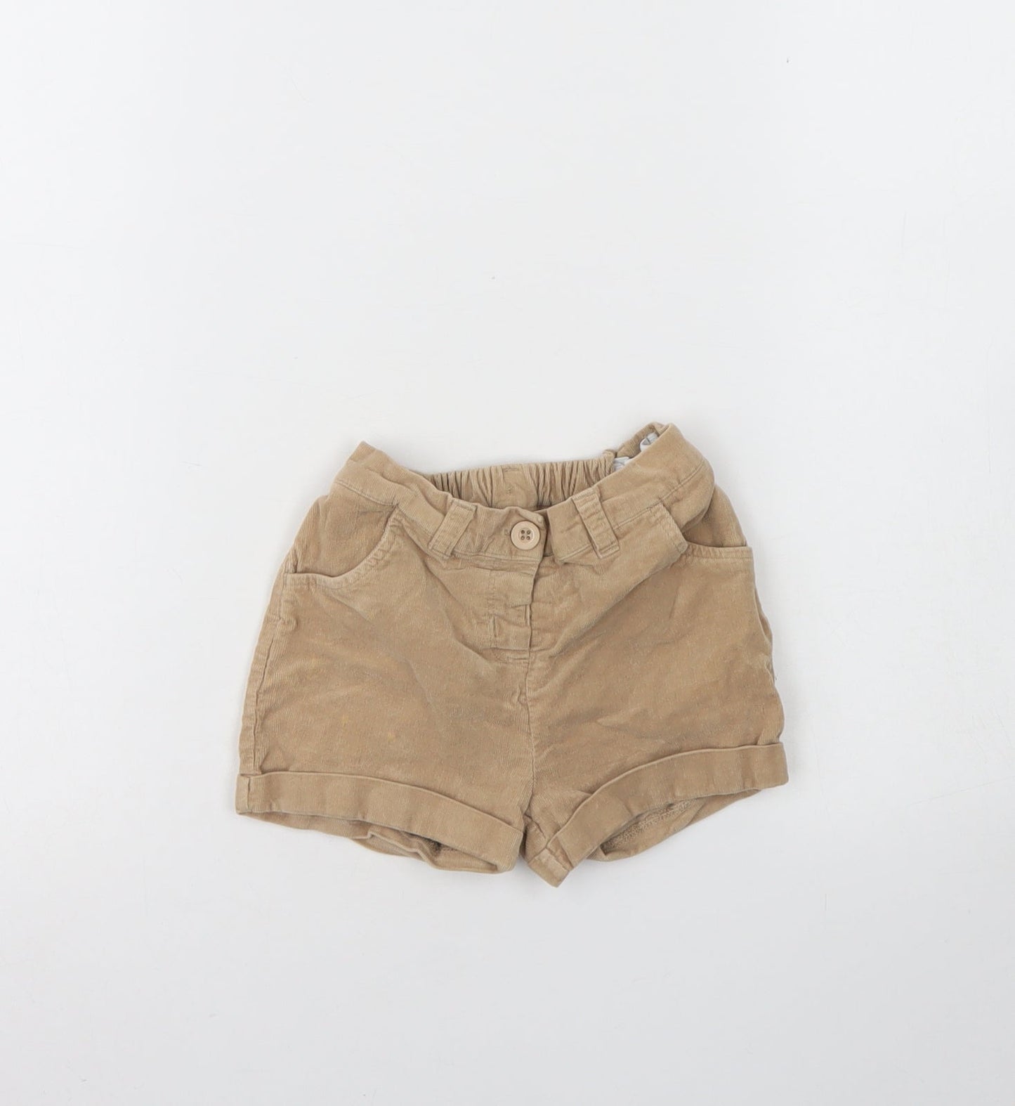 Disney Girls Beige  Cotton Culotte Shorts Size 3 Years  Regular Buckle - Disney