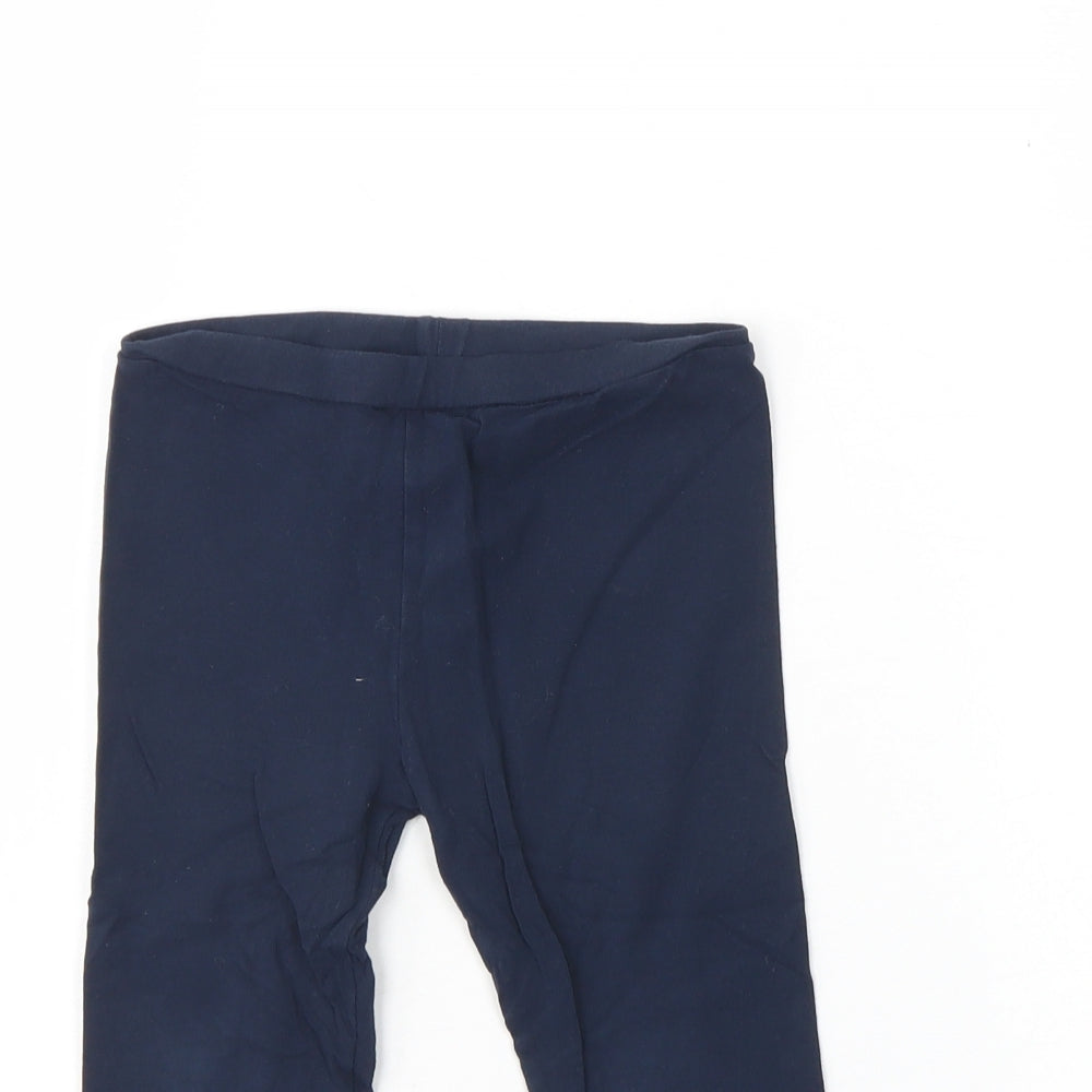 Blue Zoo Girls Blue  Cotton Capri Jeans Size 4 Years  Regular