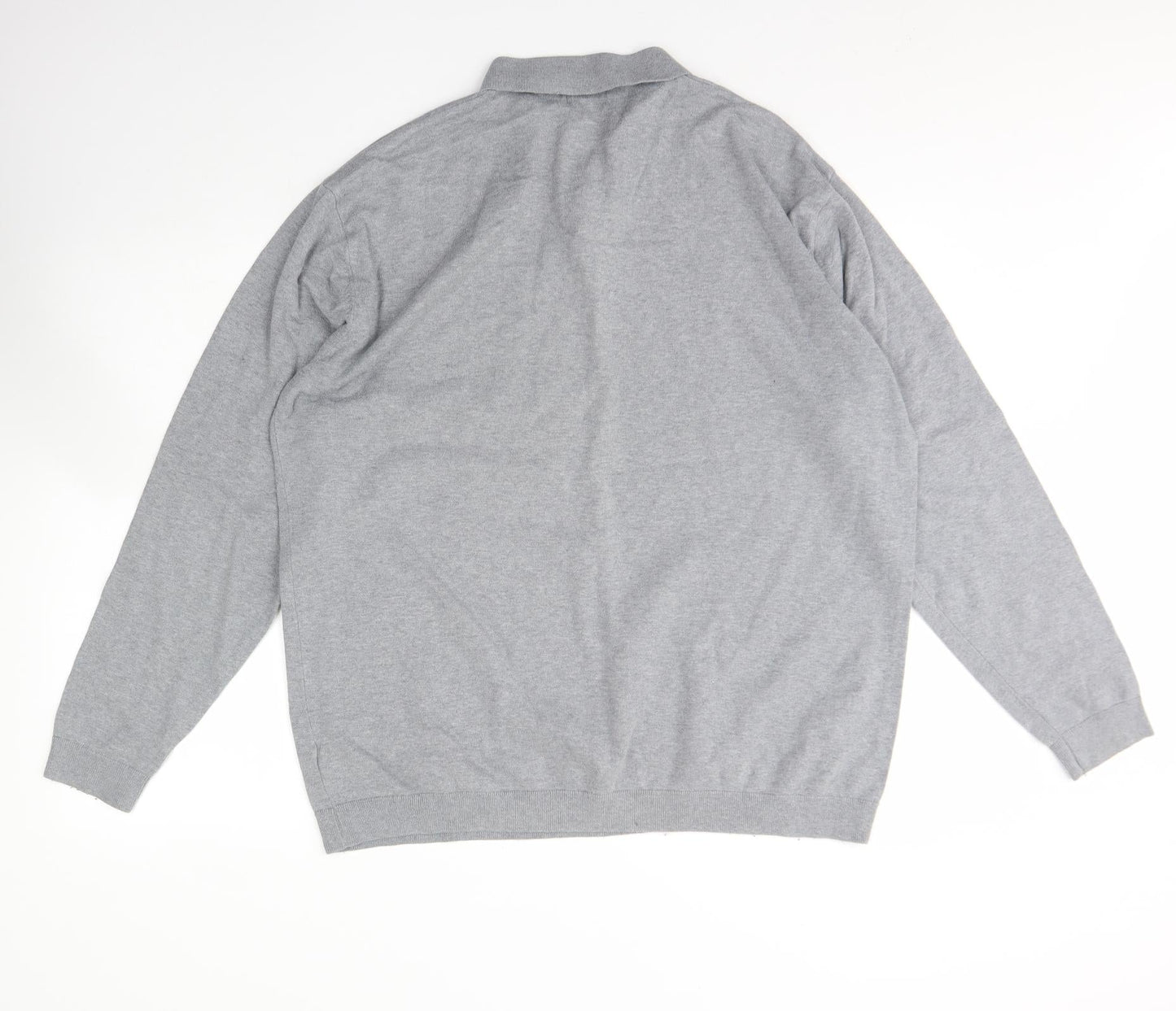 Womens UK Size 2XL NEXT Grey Henley Jumper