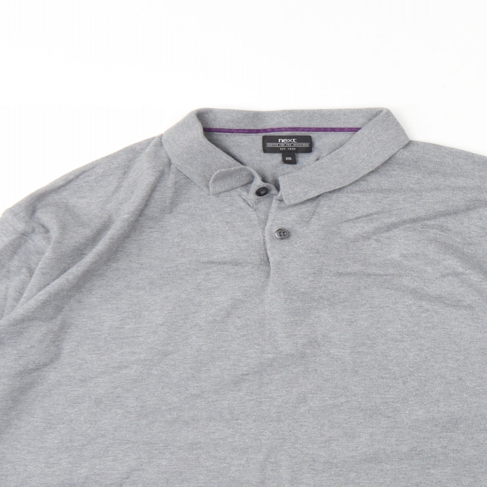 Womens UK Size 2XL NEXT Grey Henley Jumper
