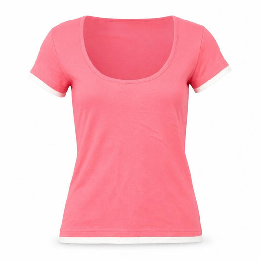 Womens UK Size 12 Editions Pink Basic Blouse