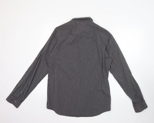 Mens UK Size M Marks and Spencer Multicoloured  Button-Up Long Sleeve Casual Shi