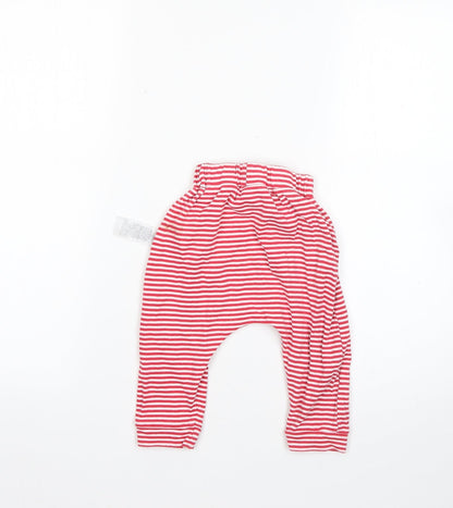 mothers acre Baby Multicoloured Striped 100% Cotton Jogger Trousers Size 12 Months