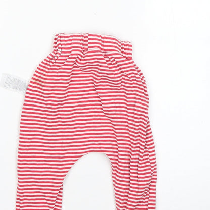 mothers acre Baby Multicoloured Striped 100% Cotton Jogger Trousers Size 12 Months