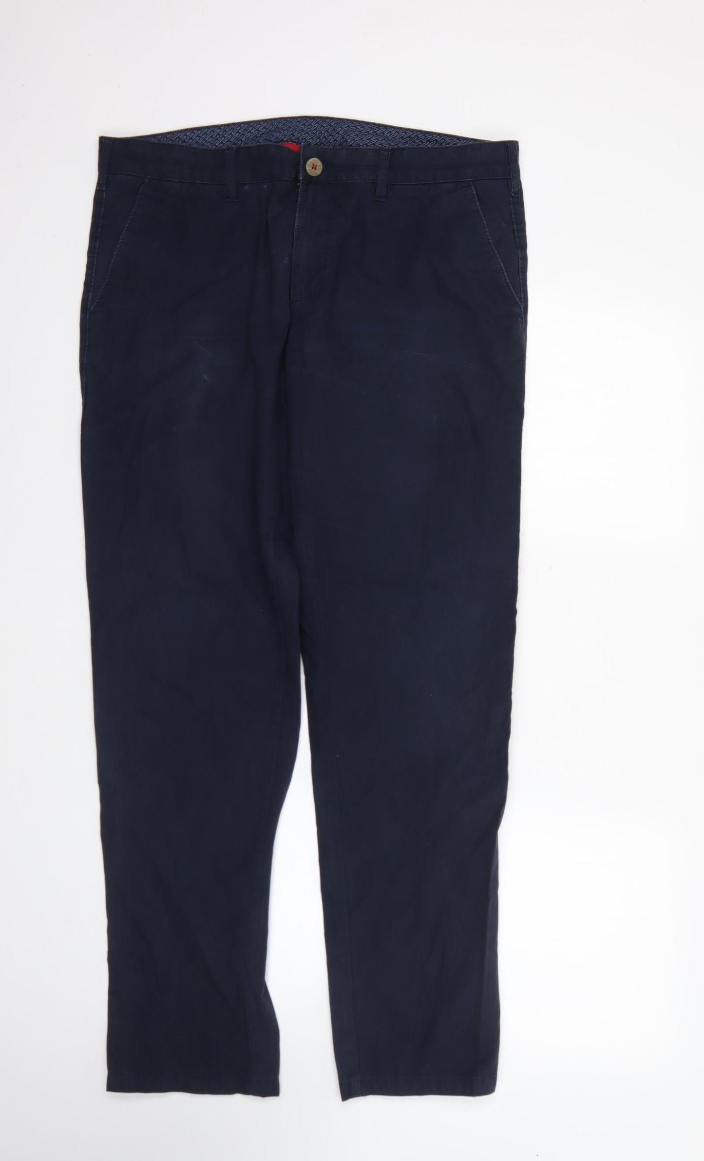 Preworn Mens Blue  Cotton Trousers   L30 in Regular
