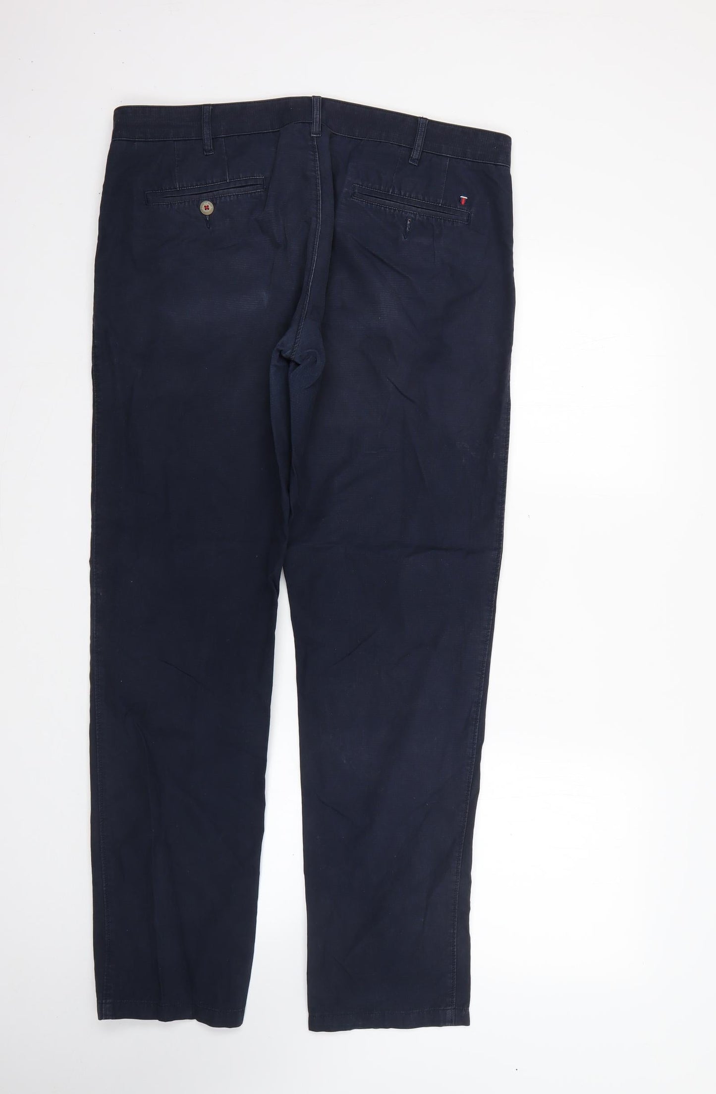 Preworn Mens Blue  Cotton Trousers   L30 in Regular