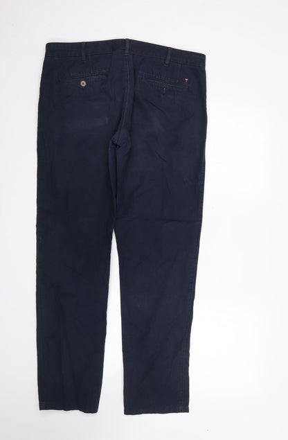 Preworn Mens Blue  Cotton Trousers   L30 in Regular
