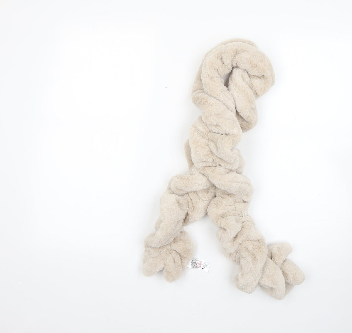 Front view of F&F women’s beige polyester scarf